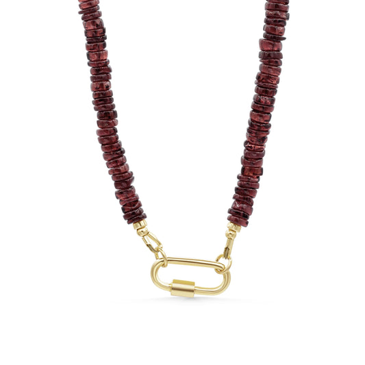 Garnet Beaded Necklace