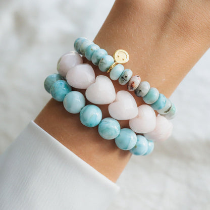 Larimar bracelet | Genuine Larimar Bracelet [EBLM1293] | 100% Authentic Larimar bracelet | Natural Larimar Dominican | Larimar