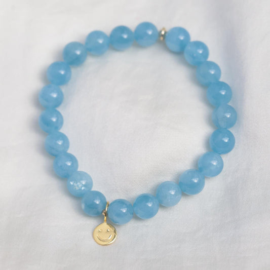 Aquamarine Smily Bracelet