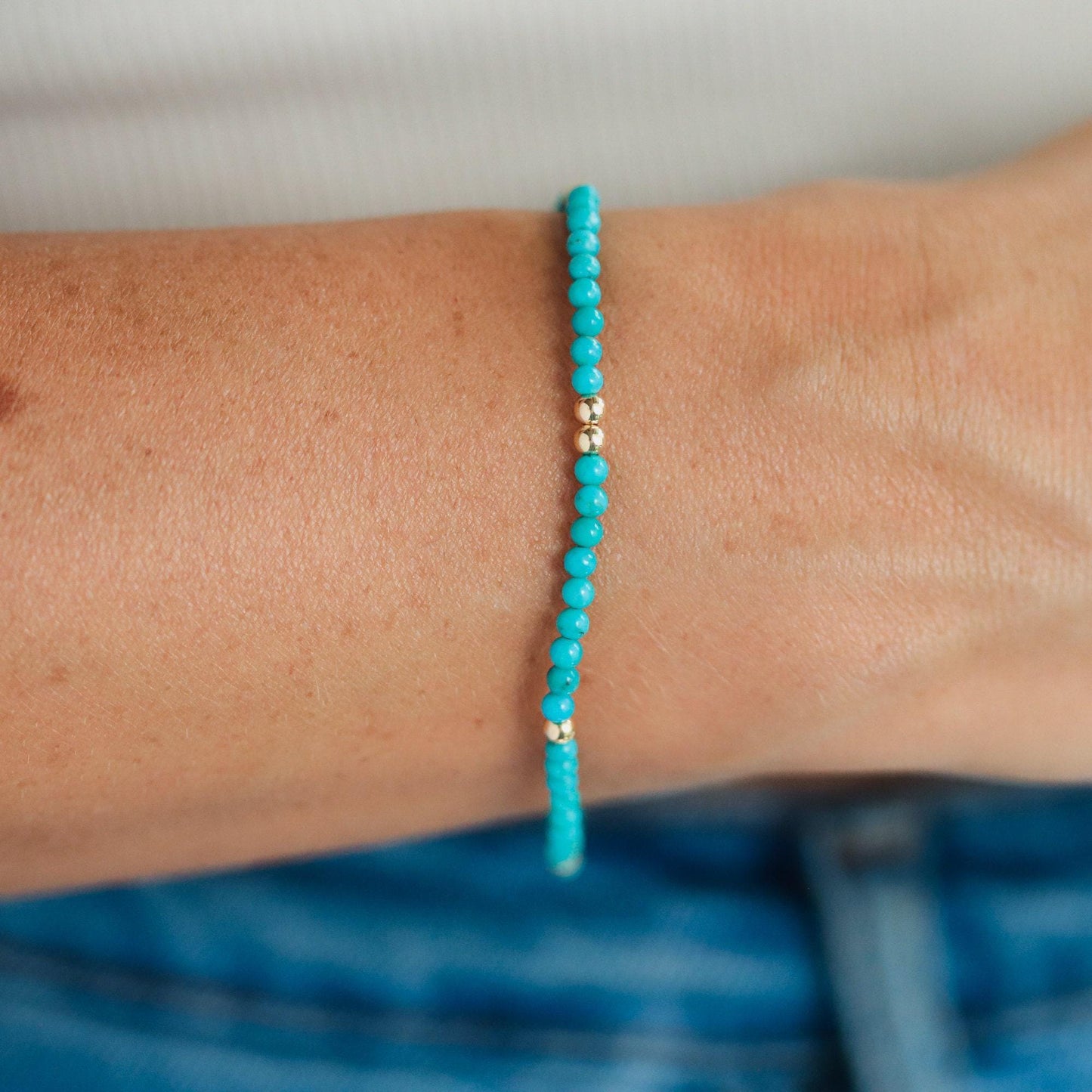 Turquoise 3mm - 14K