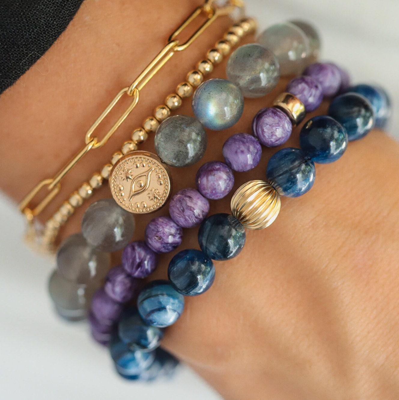 Blue Kyanite Bracelet 8mm