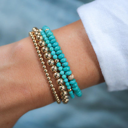 Turquoise 3mm - 14K