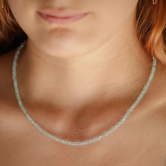 Misty Blue Aquamarine Necklace