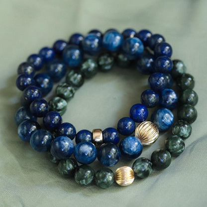 Lapis Lazuli 8mm - 14K