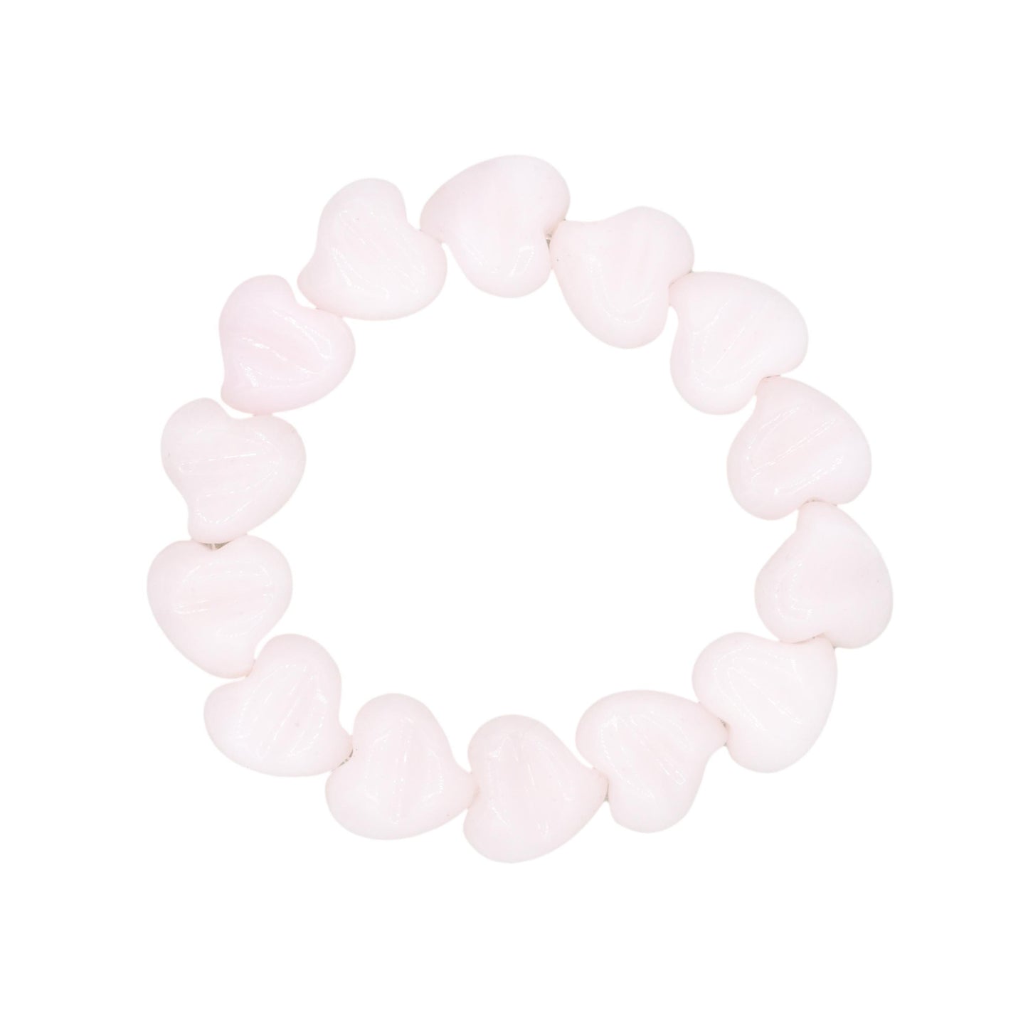 Heart Shaped Pink Mango Calcite Bracelet