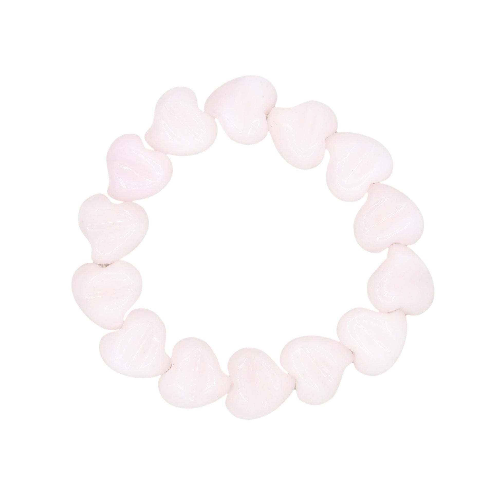 Heart Shaped Pink Mango Calcite Bracelet