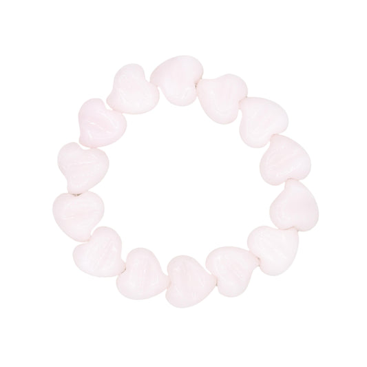 Heart Shaped Pink Mango Calcite Bracelet