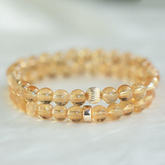 Citrine bracelet 6mm