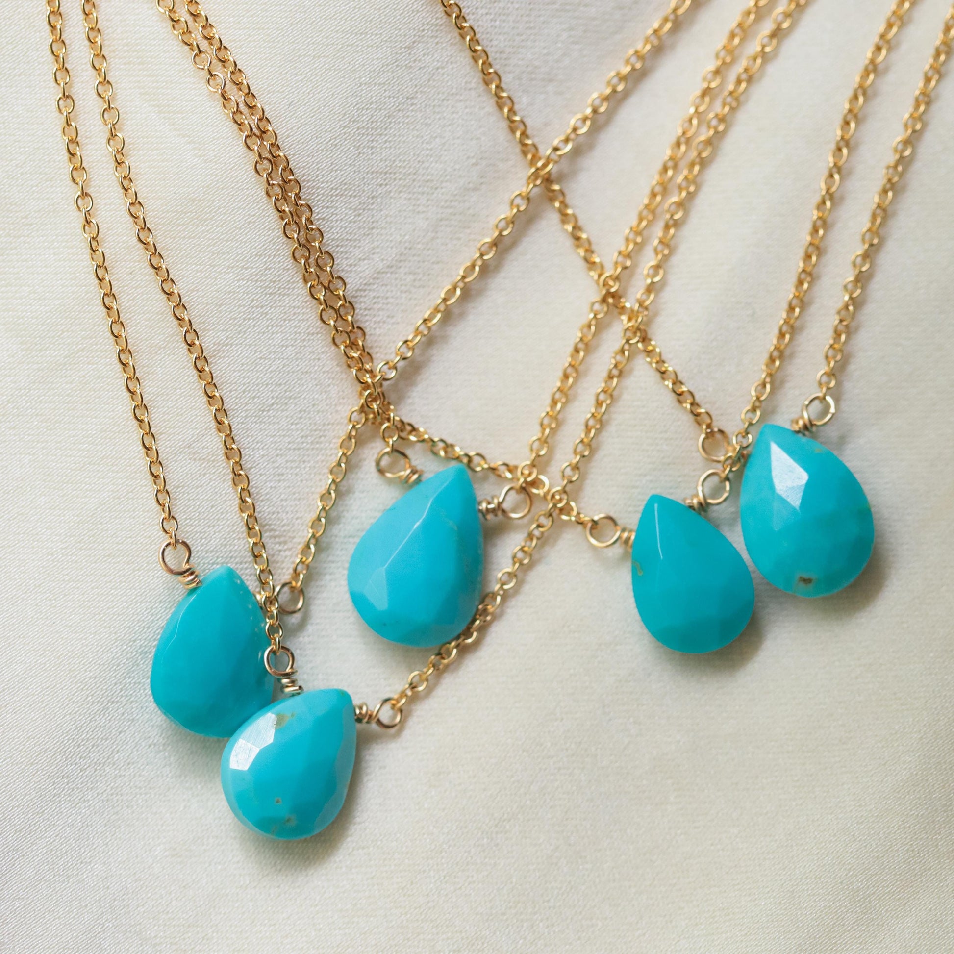 Sleeping Beauty Turquoise, [ENSP1105] Turquoise Necklace, Arizona Turquoise Jewelry, [TBD] December Birthstone | Genuine turquoise