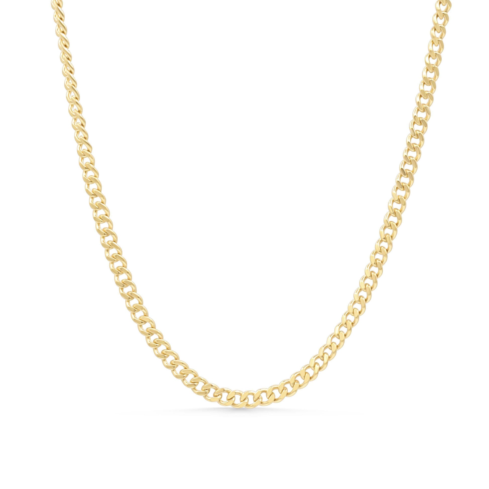 14k Gold Filled Curb Chain Necklace