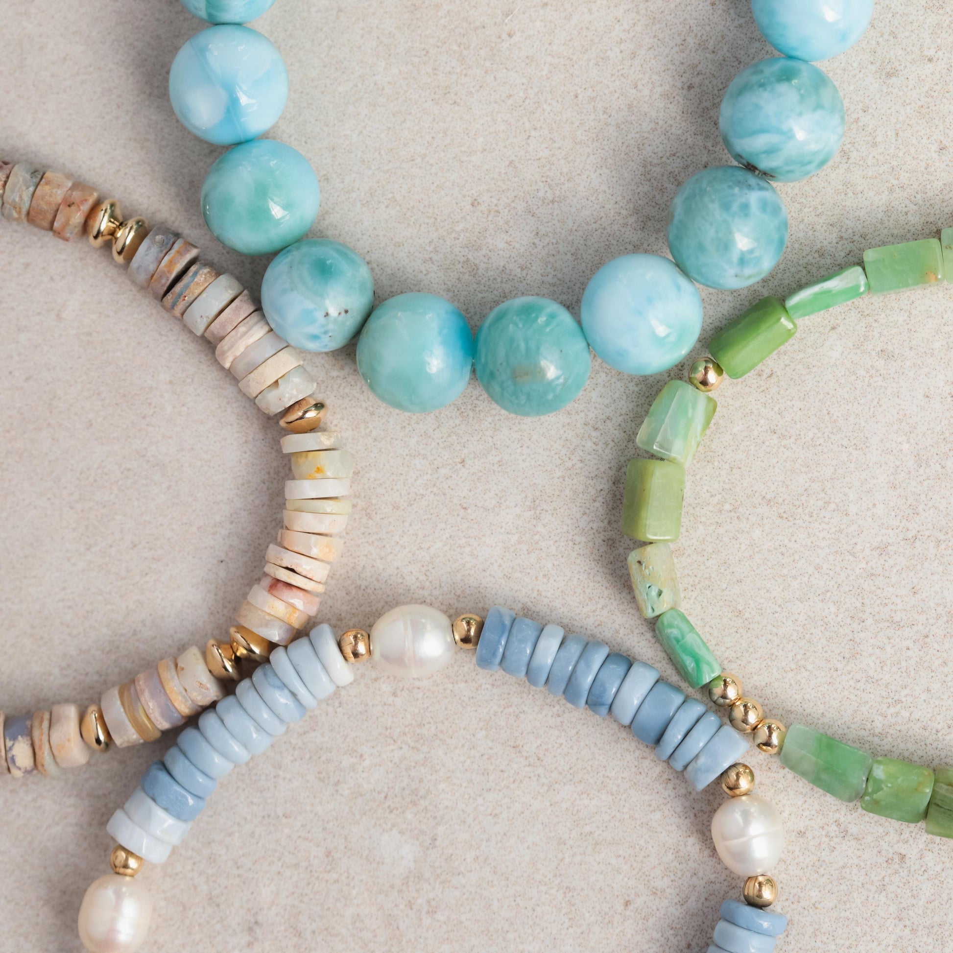 Australian Opal Heishi Bracelet - 14K Gold Filled