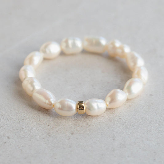 Chunky Freshwater Pearl Bracelet - 14K