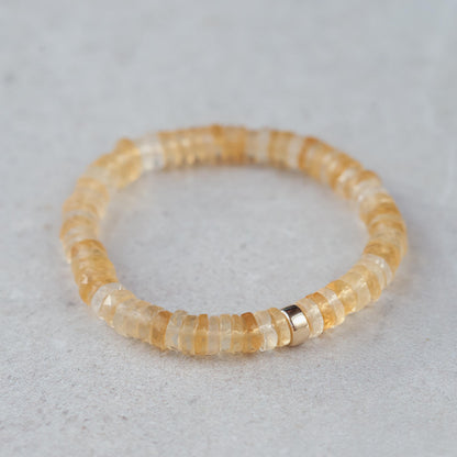 Citrine Heishi Bracelet