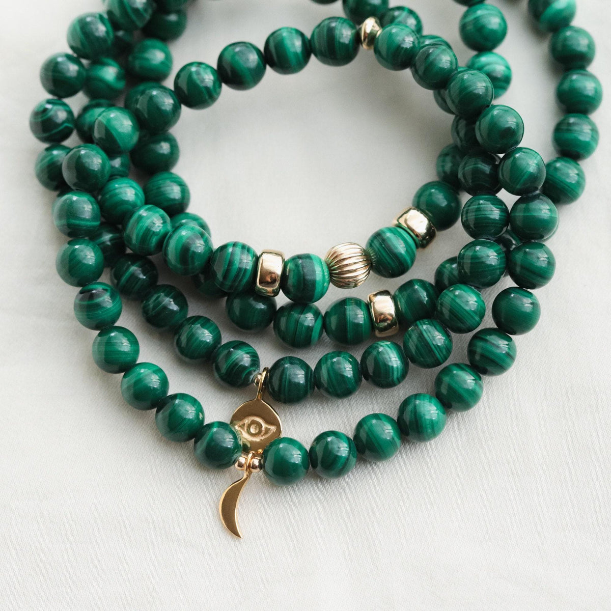 Malachite Bracelet - 14K