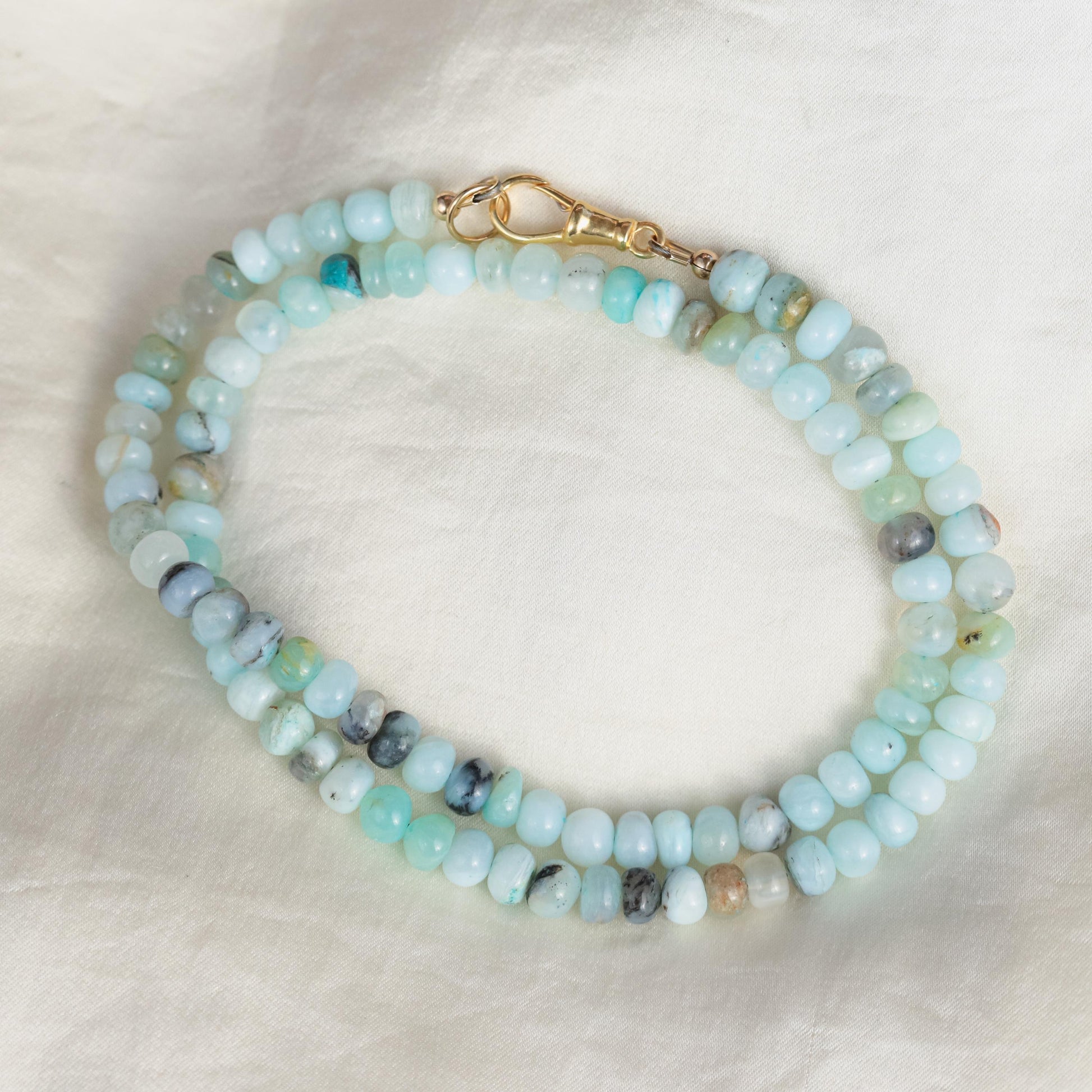 Peruvian opal Necklace | Green opal necklace | Candy opal necklace [ENPP1500] | summer gemstone necklace | green opal necklace