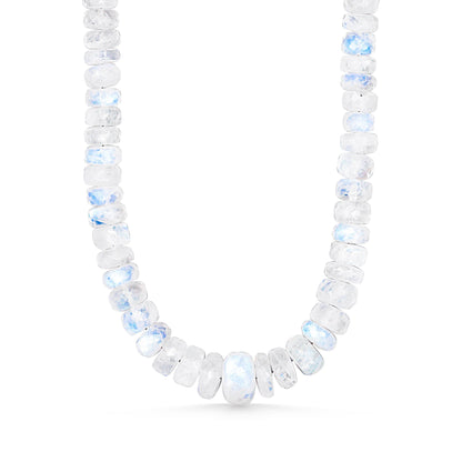 Moonstone Necklace 6-10mm - 14K