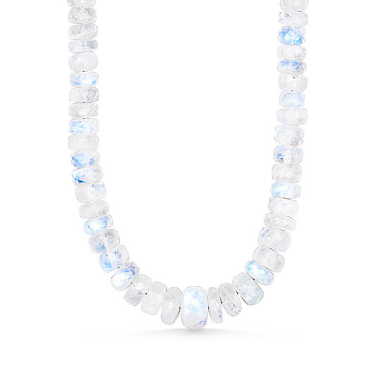 Moonstone Necklace 6-10mm - 14K