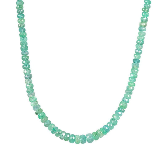 Zambian Emerald Necklace - 14K