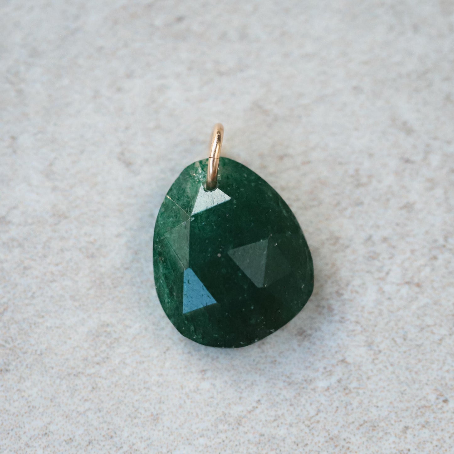 Green Aventurine Pendant - 14K
