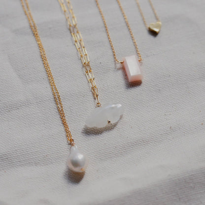 CLOUD MOONSTONE, [K110517_DIP] unique rainbow moonstone pendant necklace, Genuine moonstone Jewelry, 14K gold filled paperclip chain