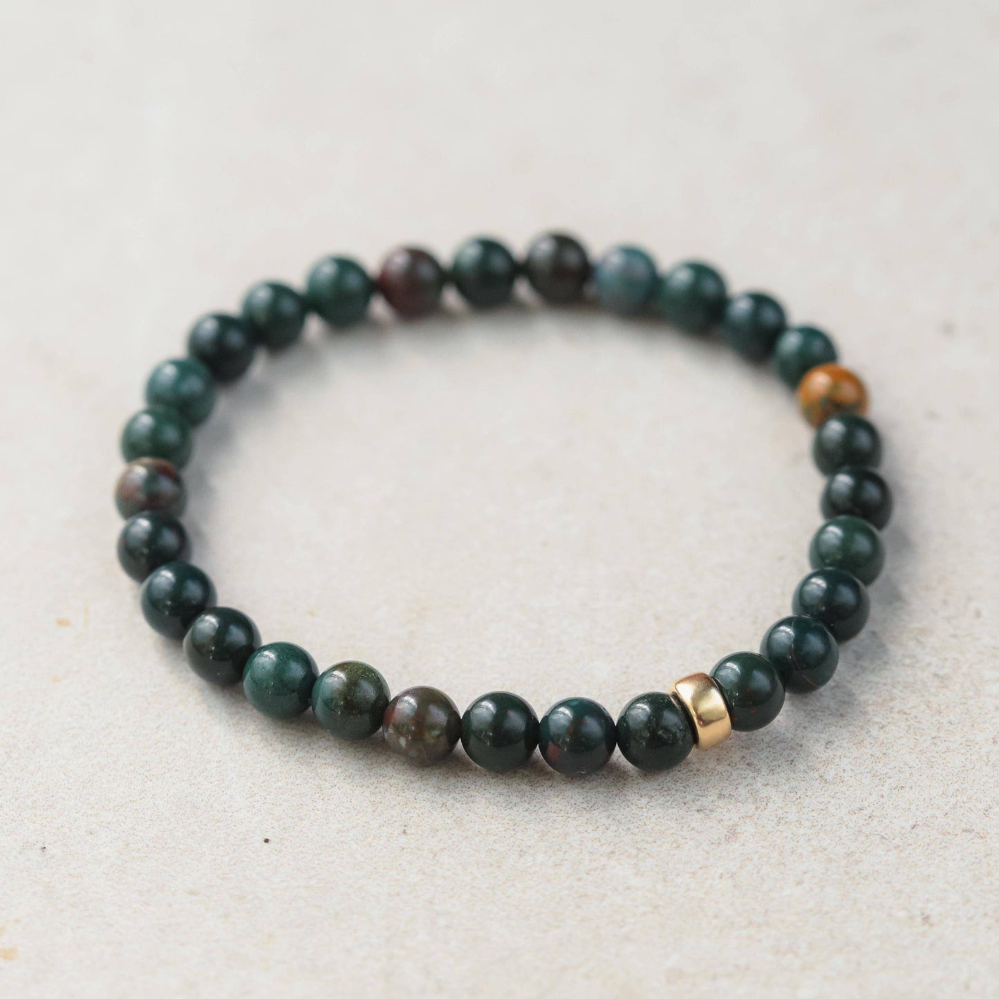 14K Bloodstone Bracelet