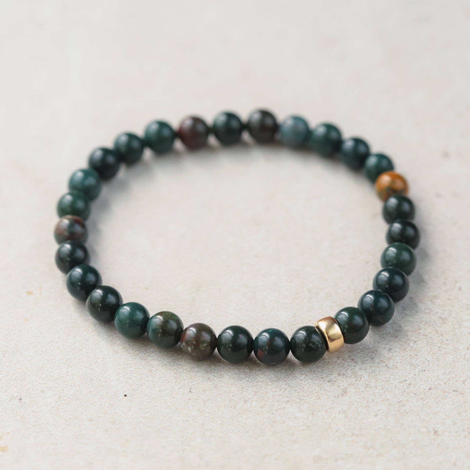 14K Bloodstone Bracelet