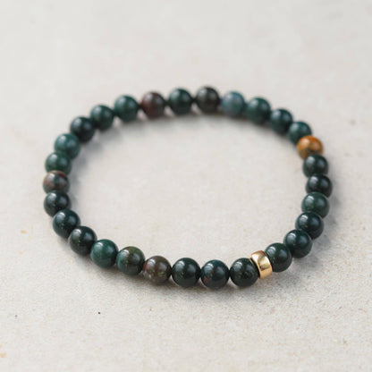 14K Bloodstone Bracelet