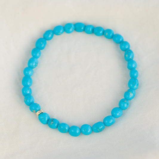 14K GOLD Sleeping beauty turquoise