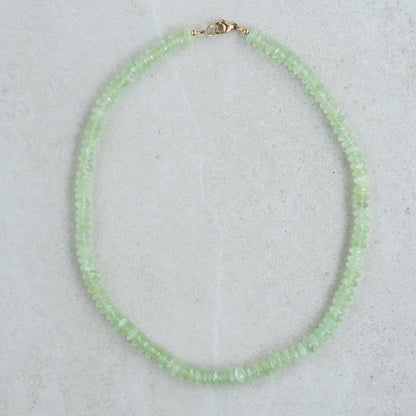 Prehnite Necklace – Soft Green Glow & Grounding Energy