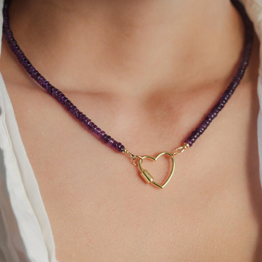 Smooth Amethyst Necklace