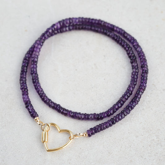 Smooth Amethyst Necklace