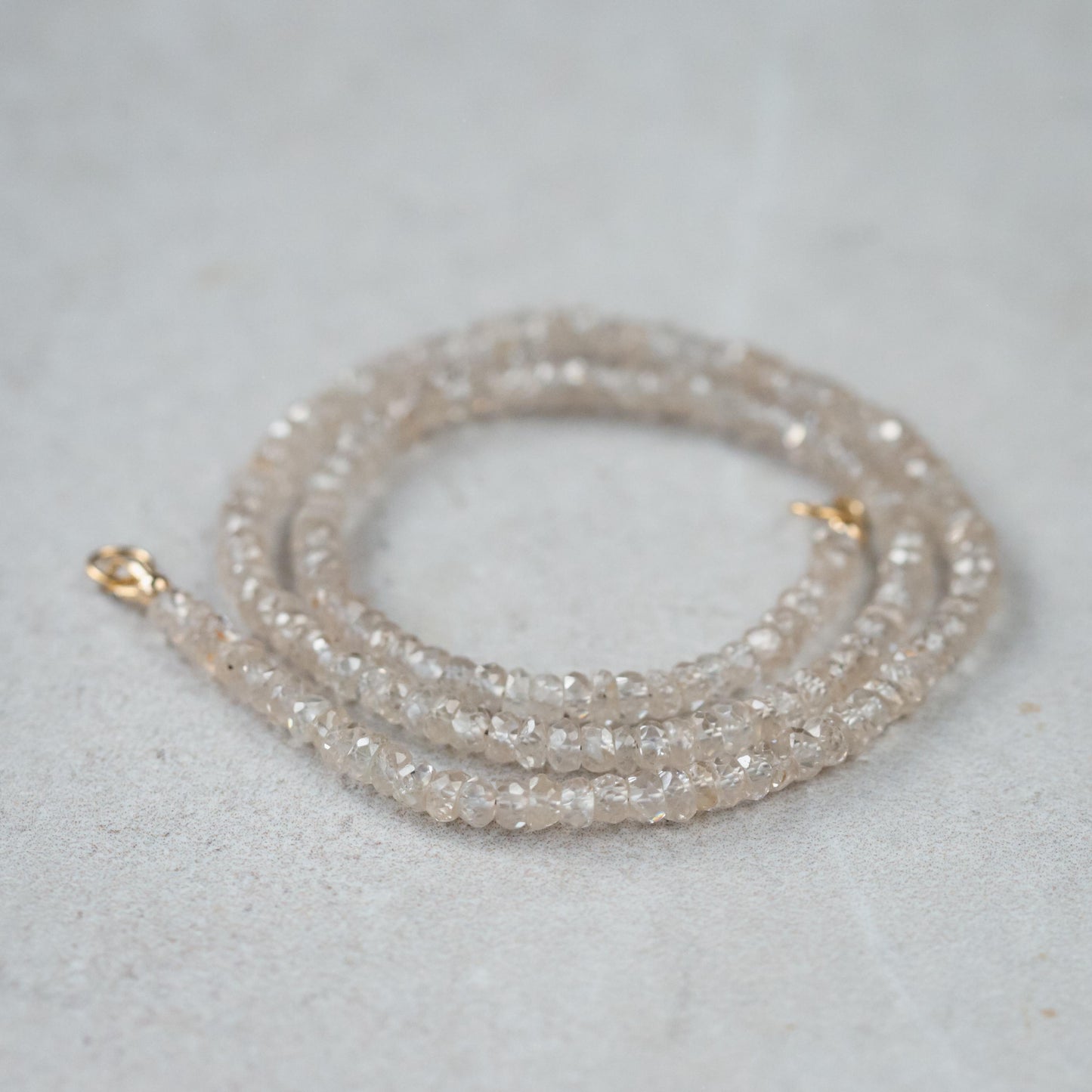 14K GOLD Zircon necklace | AAA+ zircon necklace | beaded zircon jewelry | [ENZM1983] natural zircon beaded necklace for women W