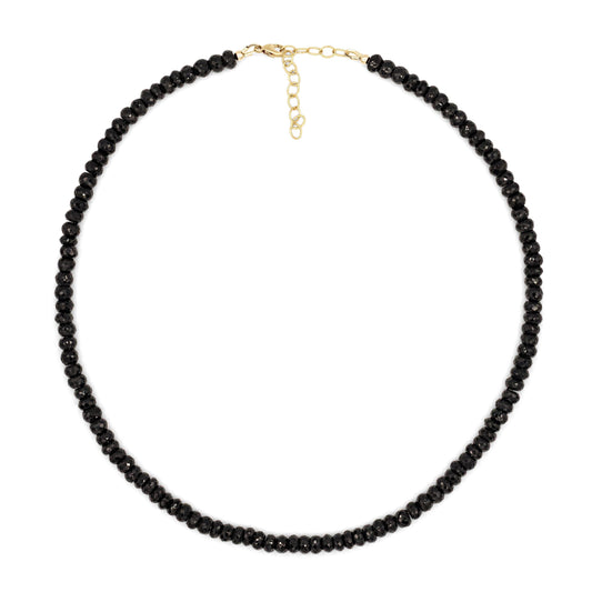 Black spinel necklace