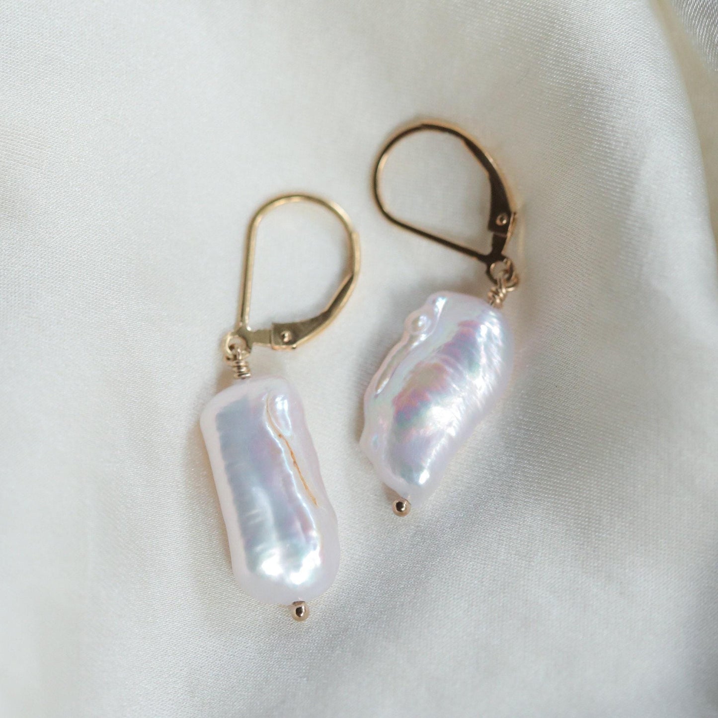 Keishi Pearl Earrings - 14K