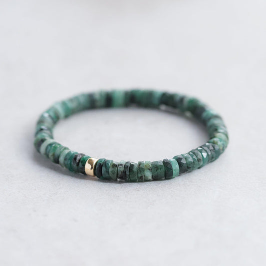 Emerald Heishi Bracelet