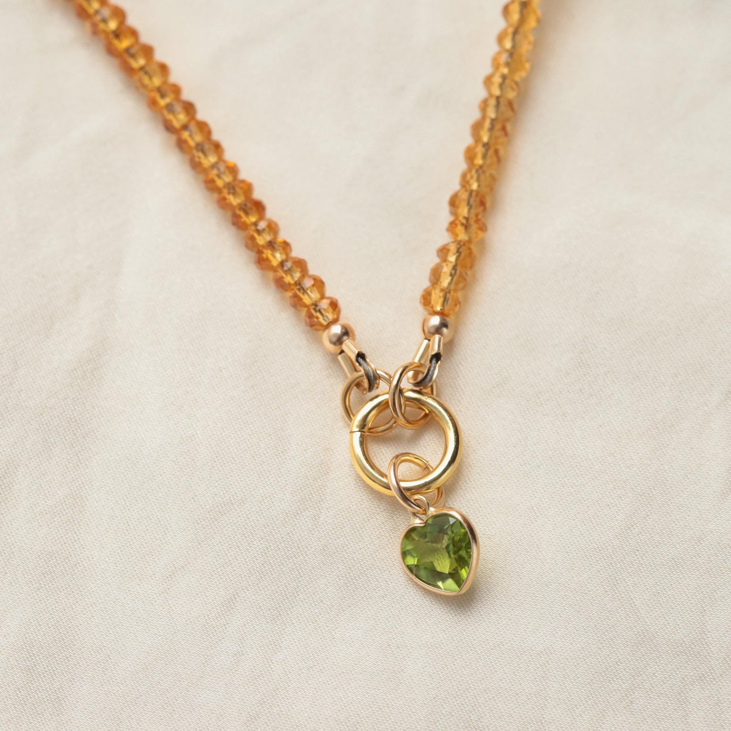 Citrine Daisy Necklace