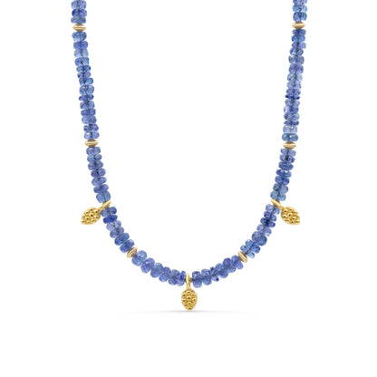 Tanzanite drop necklace