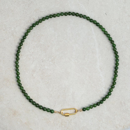 Canadian Jade Carabiner Necklace