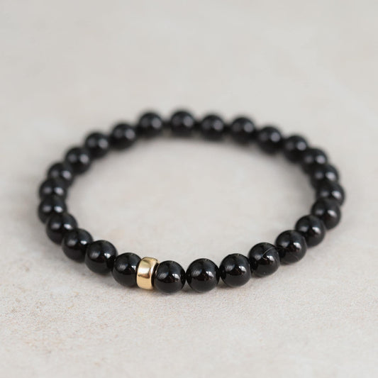 Black tourmaline gold corrugated