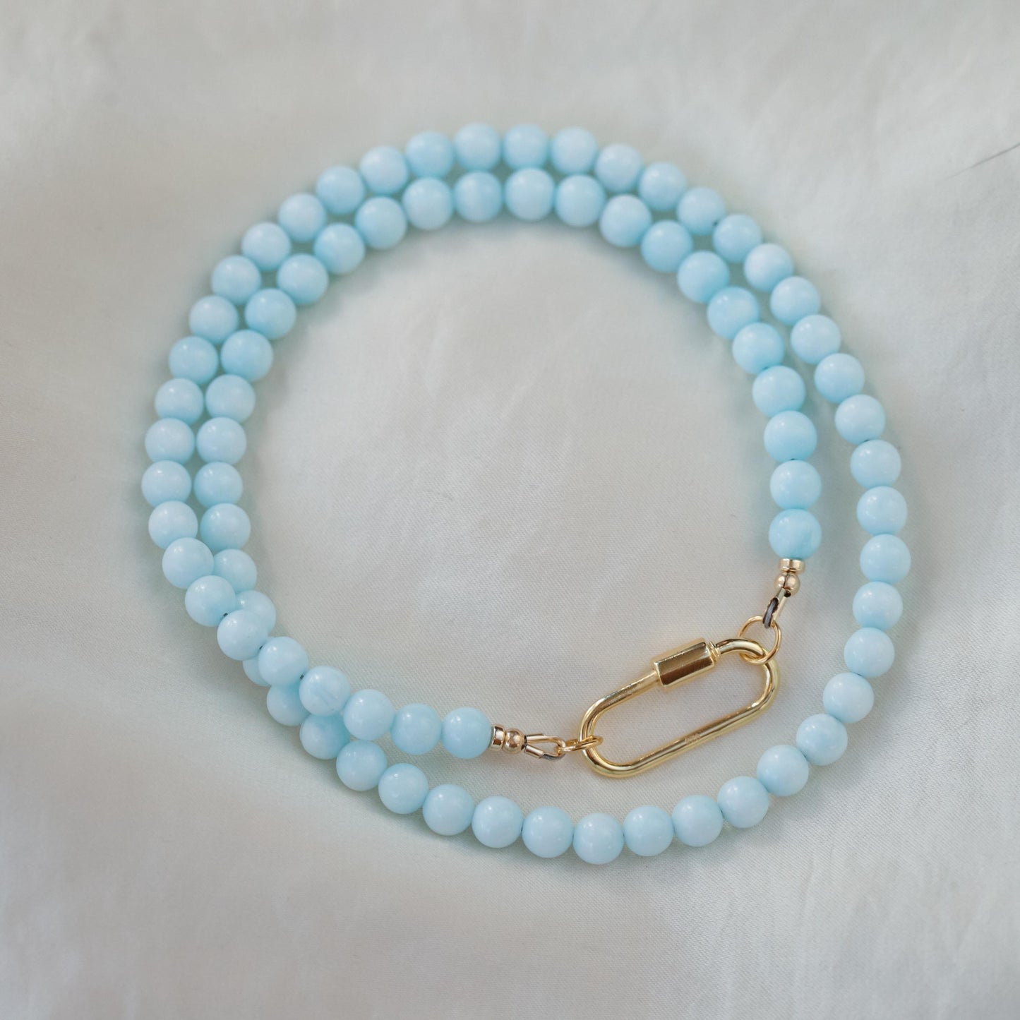 AAAA+ Hemimorphite Beaded Necklace, 6mm Hemimorphite necklace | [ENHP1621] Hemimorphite Necklace | Hemimorphite Necklace | Hemimorphite