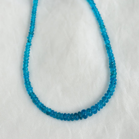 Neon Apatite Rondel Necklace