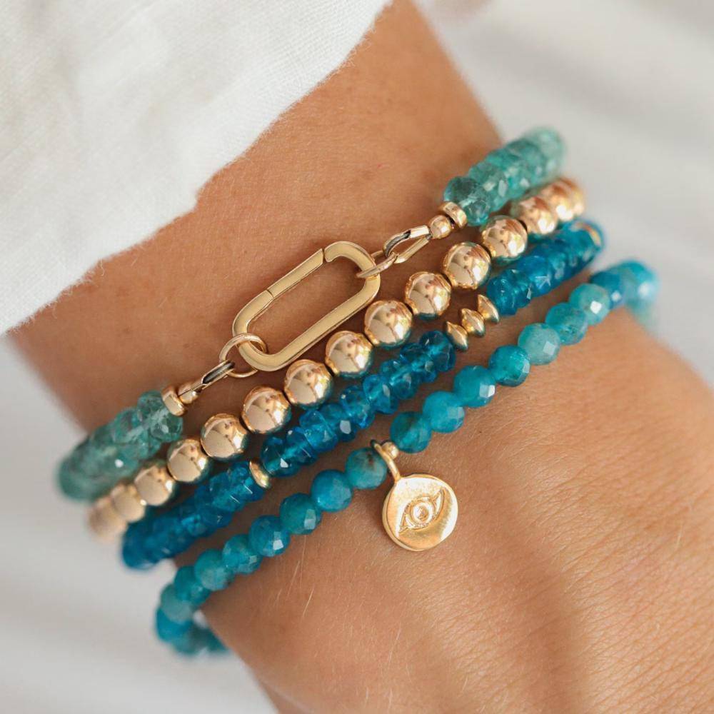 Apatite Evil Eye - 14K