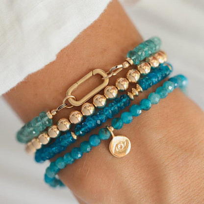 Apatite Evil Eye Bracelet