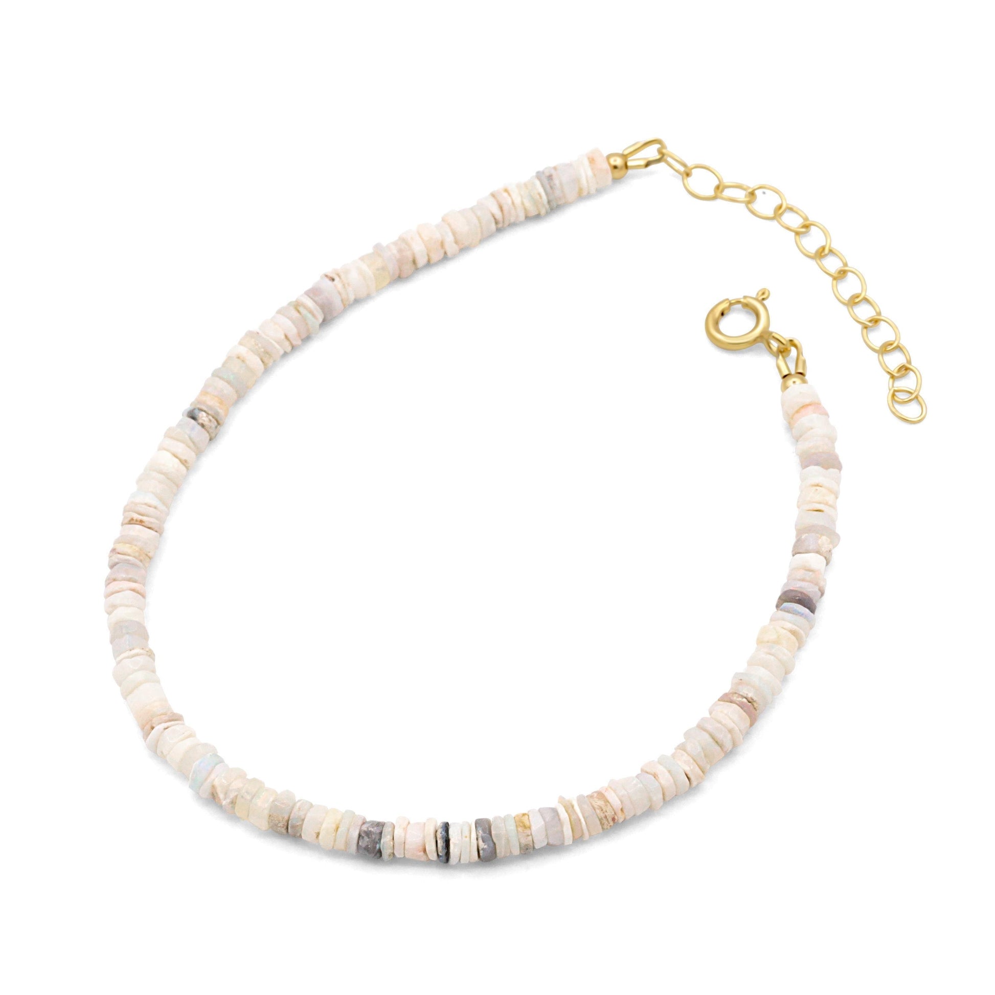 Australian Opal Anklet - 14K