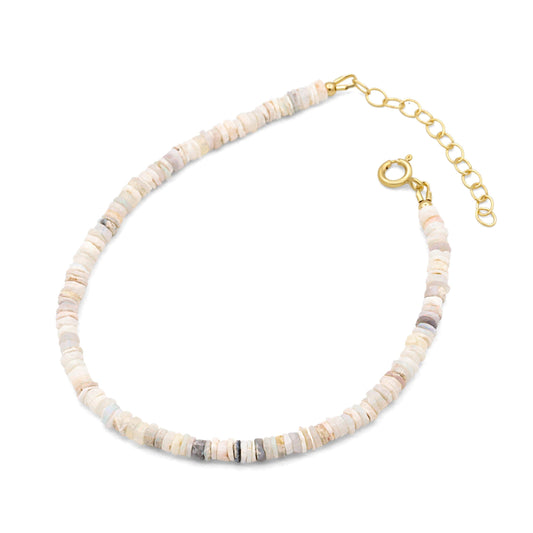 Australian Opal Anklet - 14K