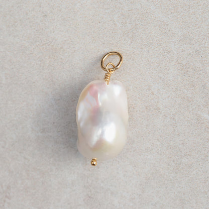 Baroque Pearl Pendant - 14K Gold