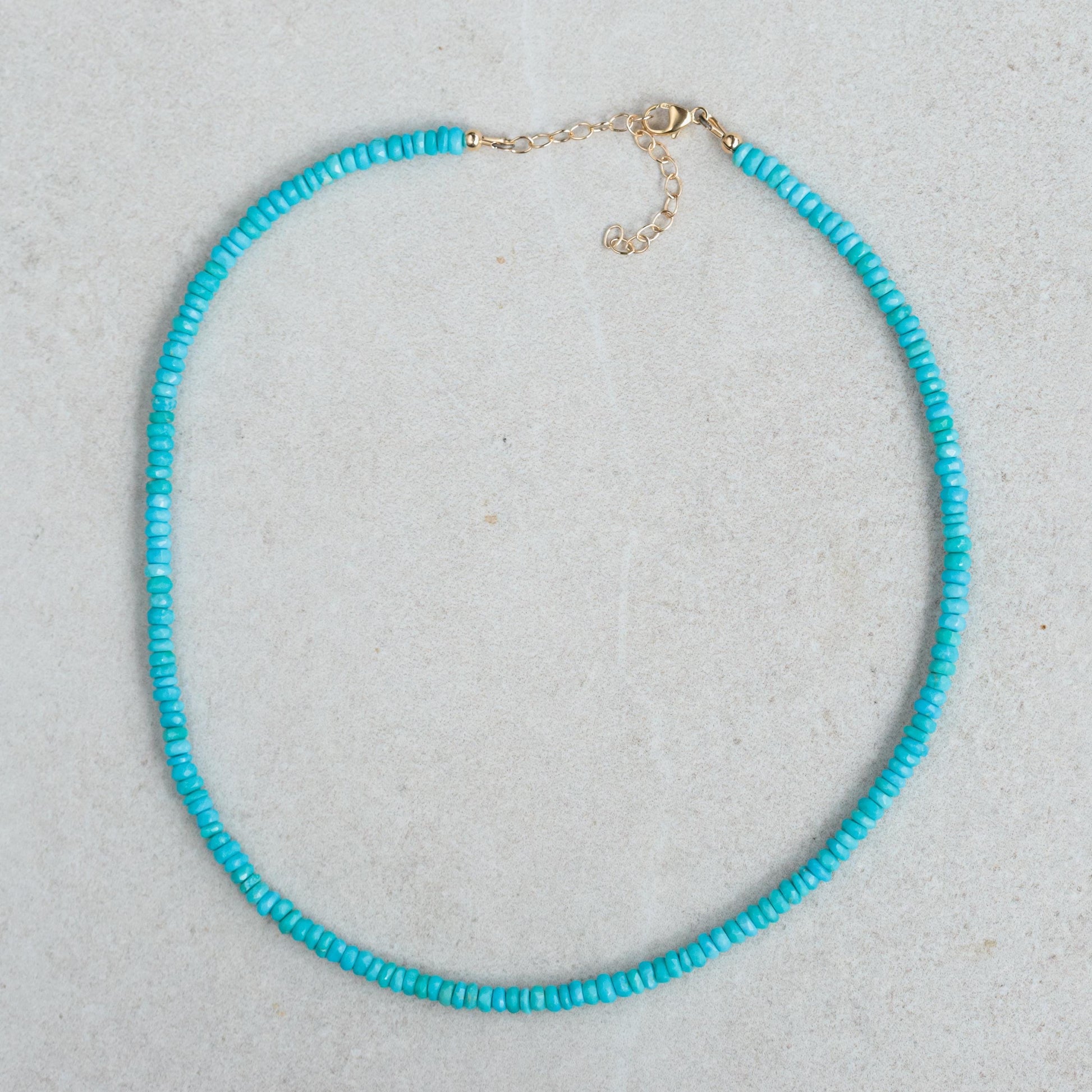 14K GOLD Sleeping beauty necklace, Sleeping Beauty Turquoise, [ENSM2062] Arizona Turquoise Jewelry, December Birthstone, turquoise