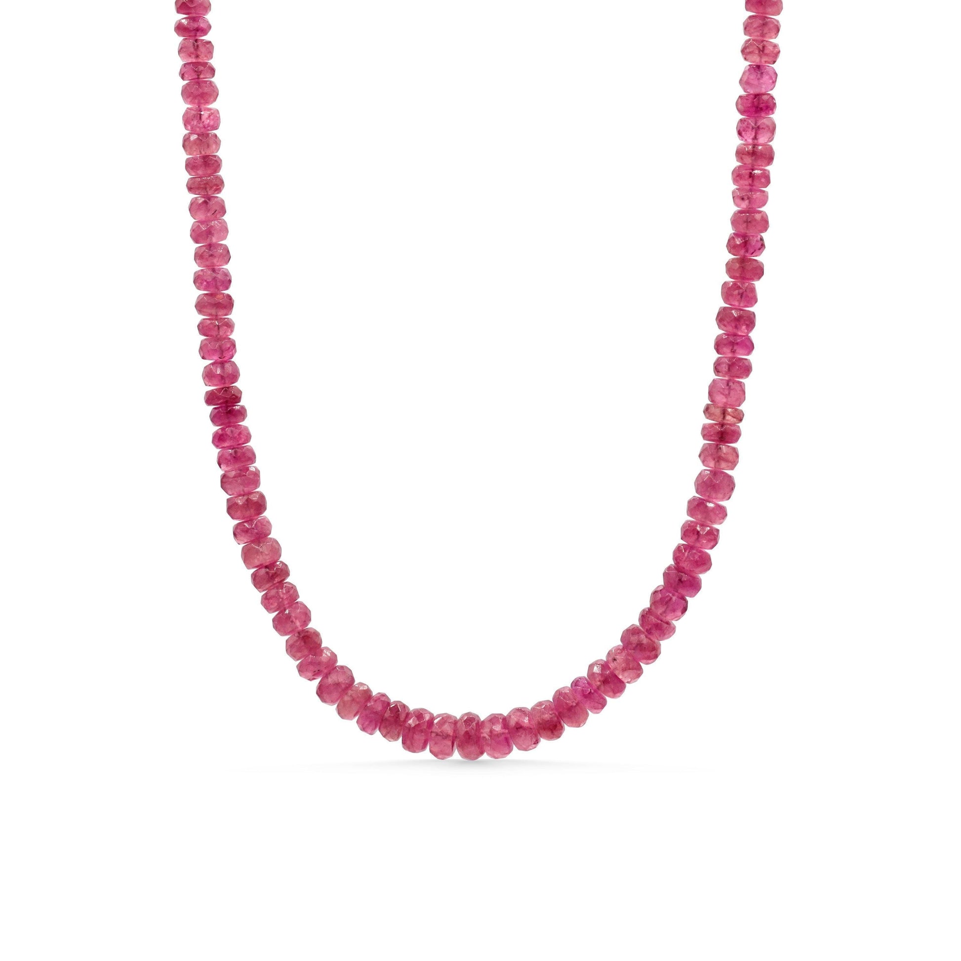 AAAA+ Pink Tourmaline Necklace | AAAA+ Pink Tourmaline necklace | [ENPM2060] Pink gemstone necklace | pink tourmaline necklace