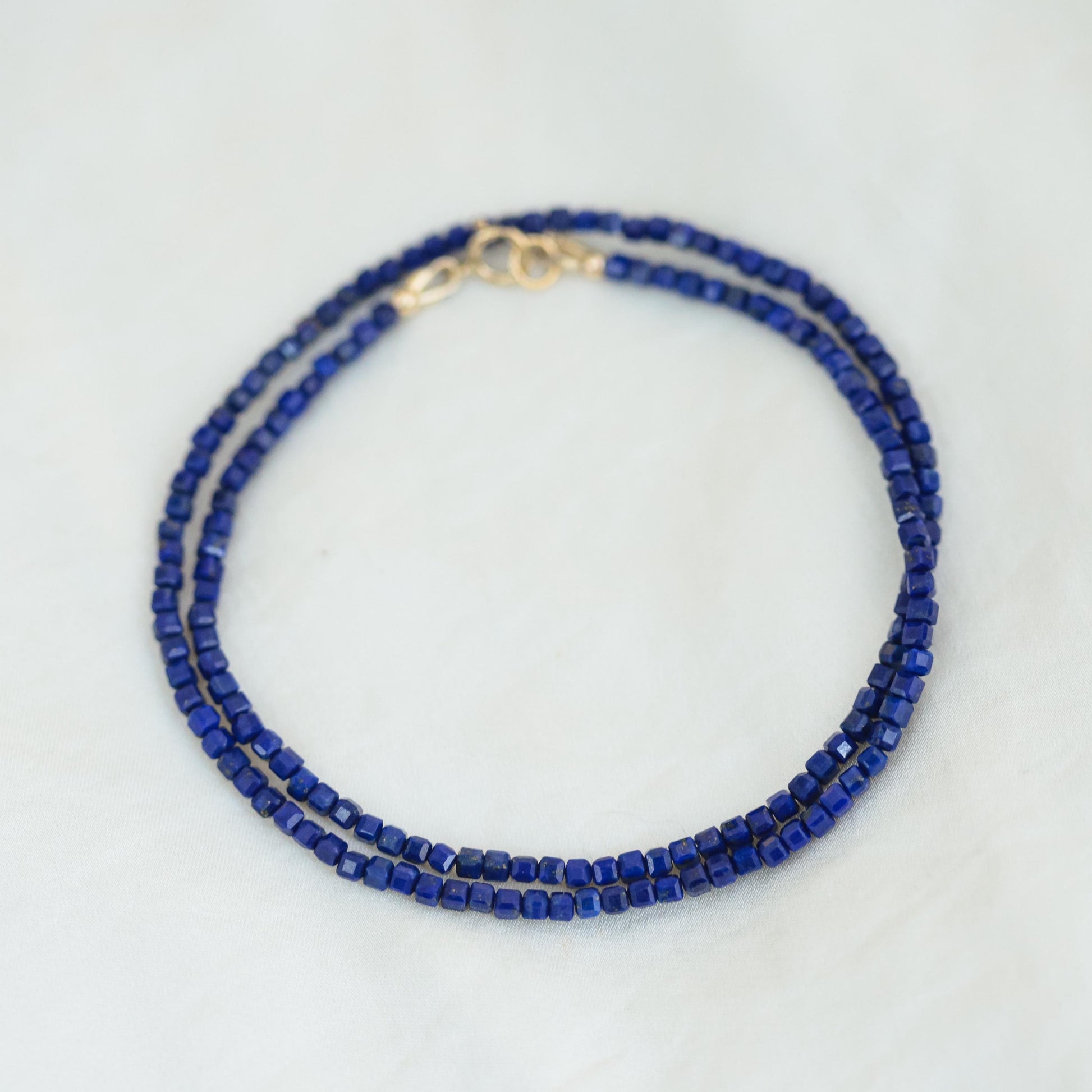 Unique cube blue sapphire necklace | gold and blue sapphire | beaded blue sapphire choker necklace, Beaded | blue sapphire jewelry