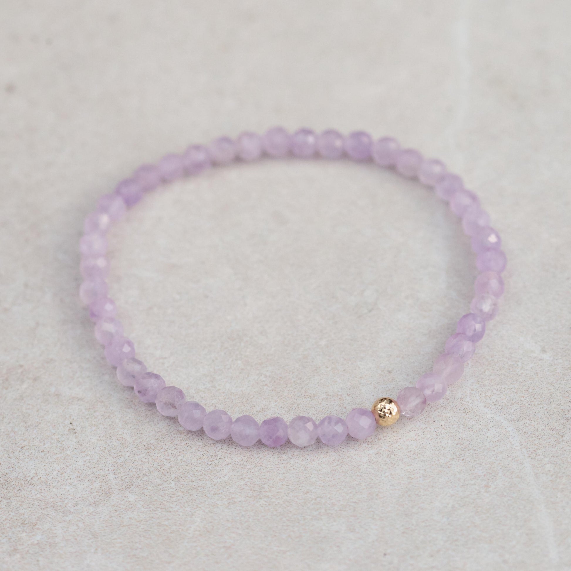 14K GOLD lavender amethyst Bracelet | dainty amethyst beaded bracelet | [EBLM1098] amethyst stretch | February birthstone | amethyst